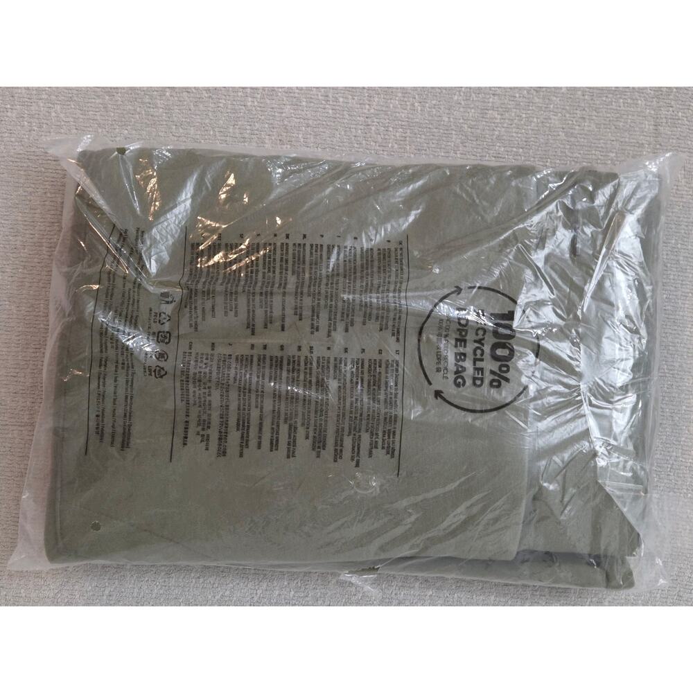 adidas Mens Essentials 3-Stripes Fleece Hoodie Olive Strata Green Black XL - Picture 3 of 5